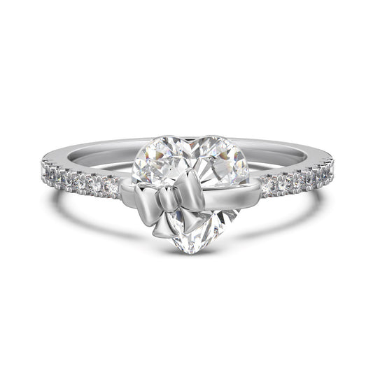 Romance Bow Heart - Shaped Ring