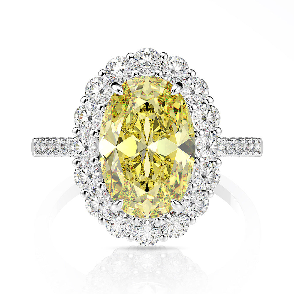 Luxury Oval Cut Diamond Statement Ring