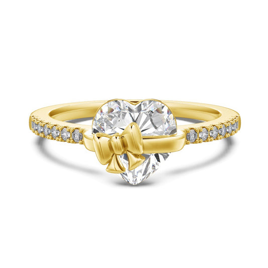 Romance Bow Heart - Shaped Ring