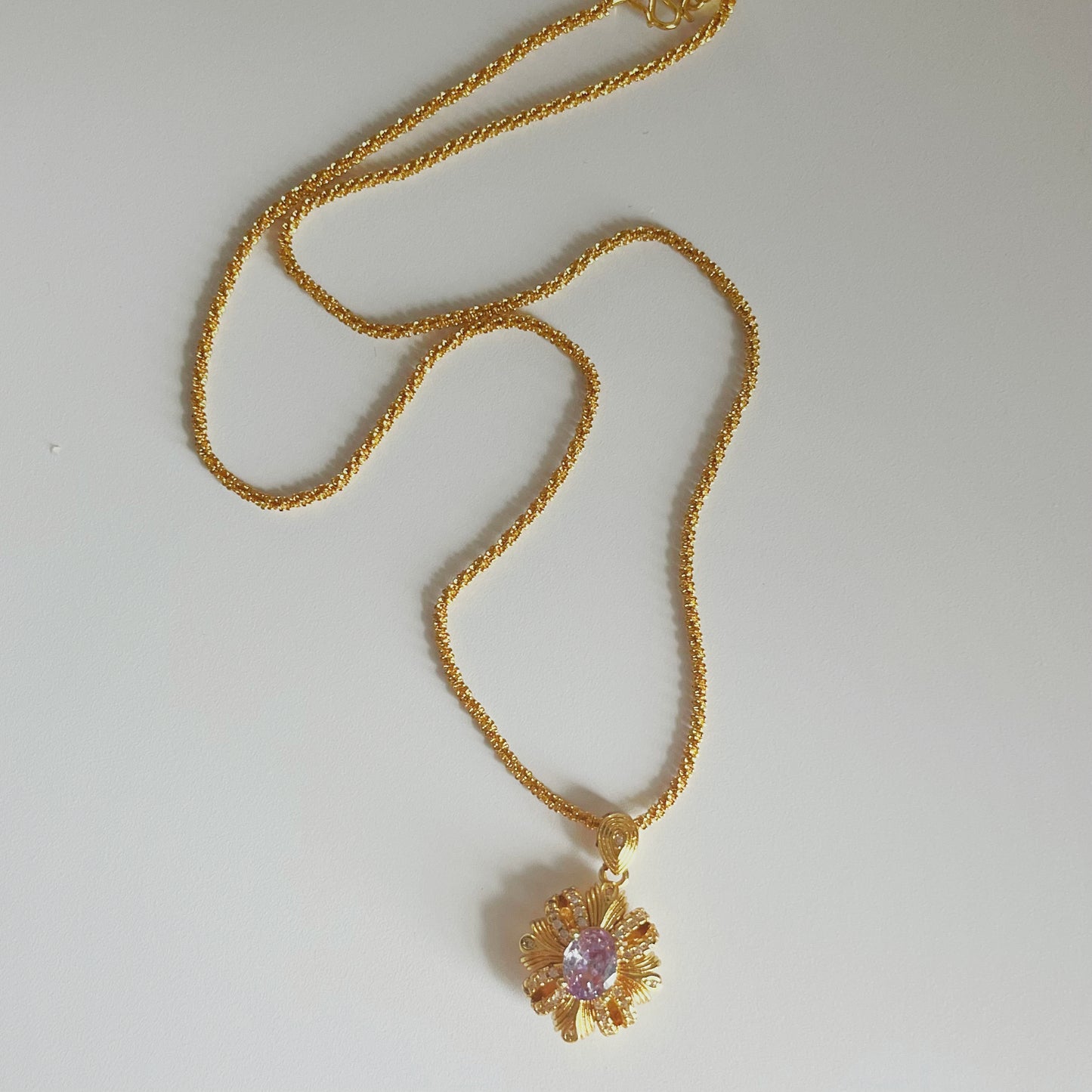 Silk Ribbon Tale Necklace