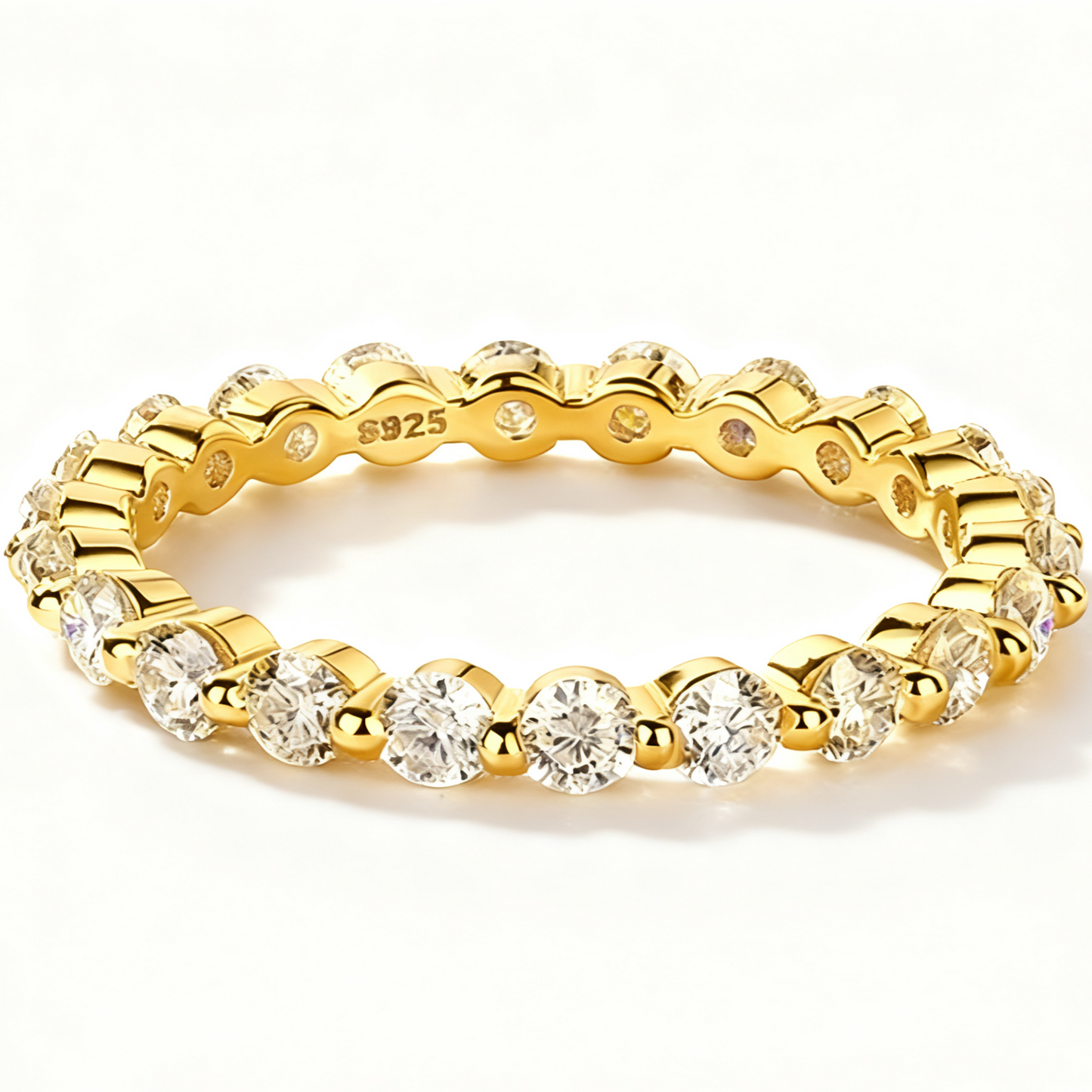 Glamorous Elegant Ice Flower Bridal Wedding Ring Set