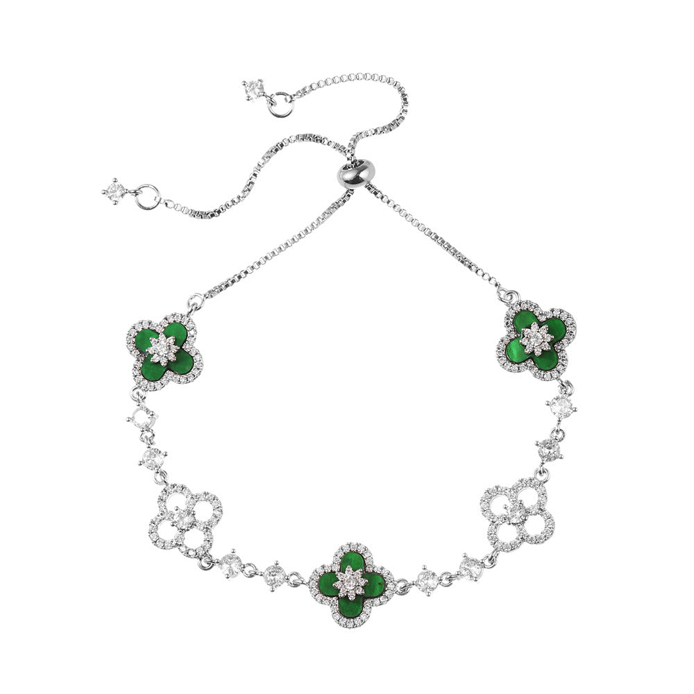 Snow-Kissed Cherry Blossom Bracelet