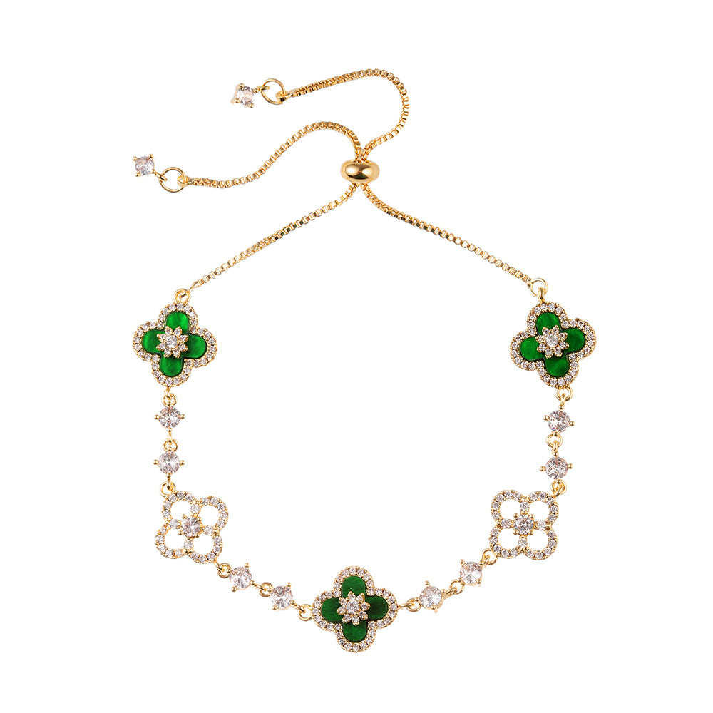 Snow-Kissed Cherry Blossom Bracelet