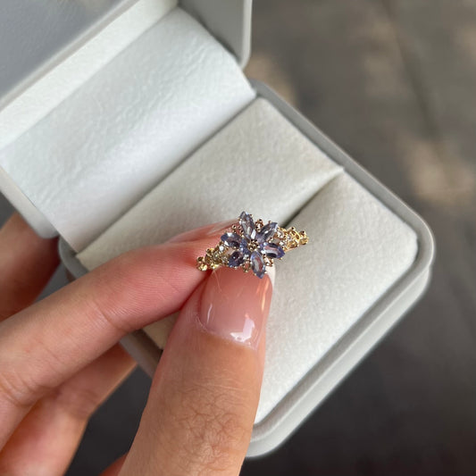 Violet Bloom Ring