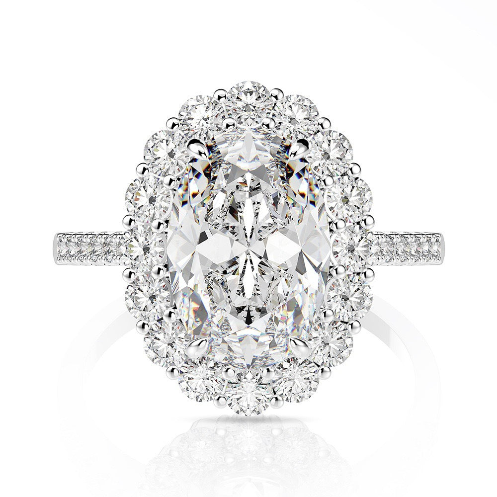 Luxury Oval Cut Diamond Statement Ring