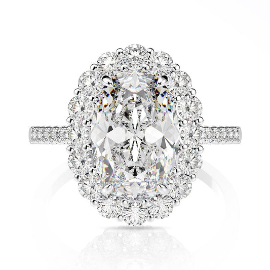 Luxury Oval Cut Diamond Statement Ring