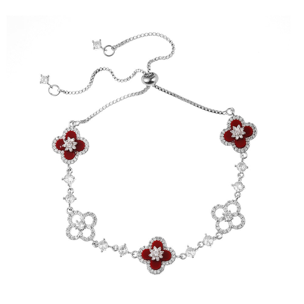 Snow-Kissed Cherry Blossom Bracelet