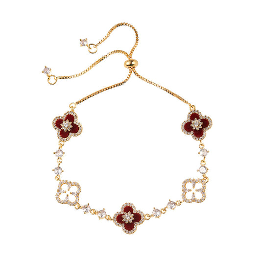 Snow-Kissed Cherry Blossom Bracelet